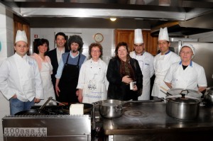 I cuochi con Mariangela Cotto vice Presidente Consiglio Regionale del Piemonte